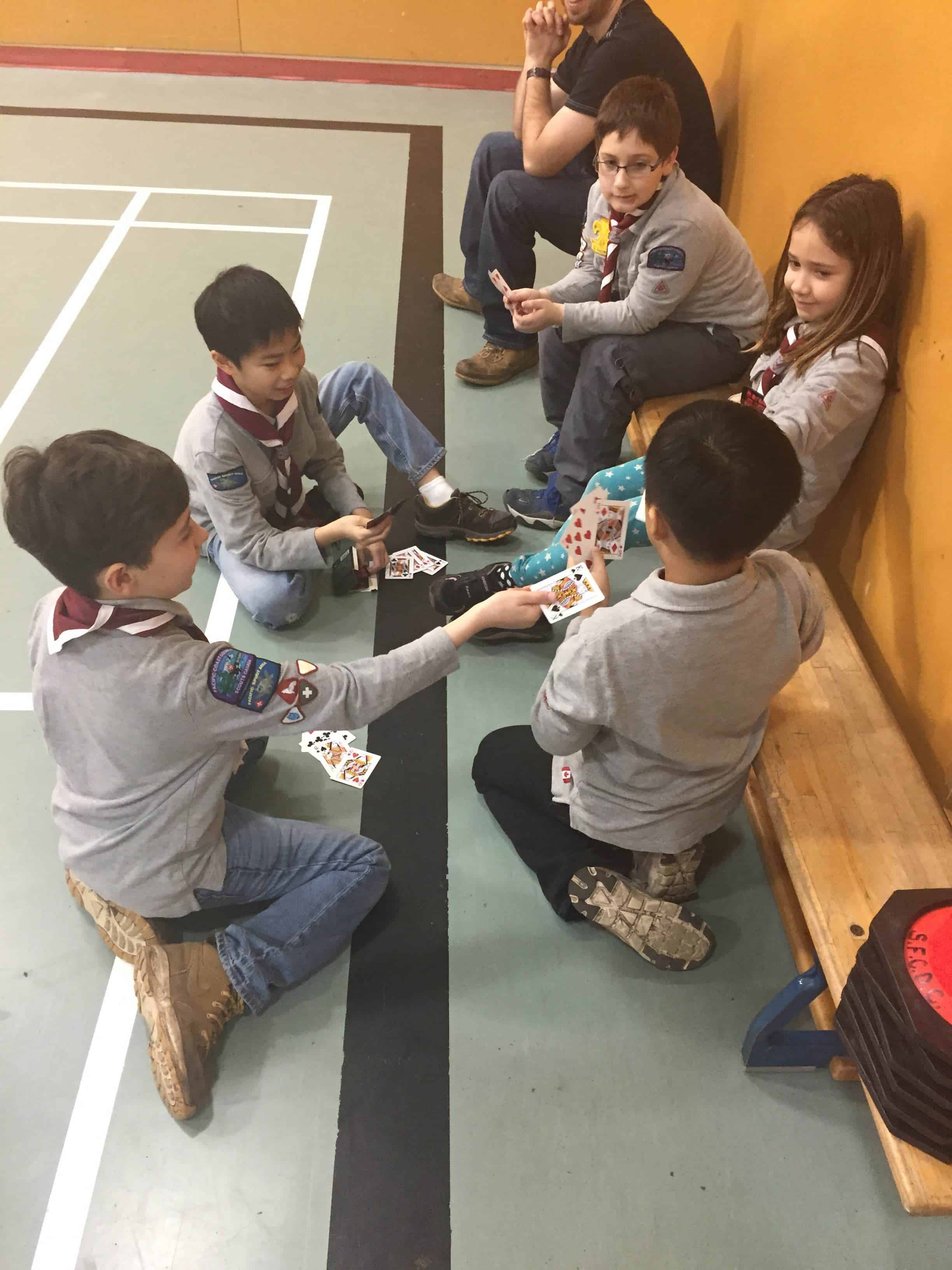Youth Today - Cub Scouts Canada playing Cards
